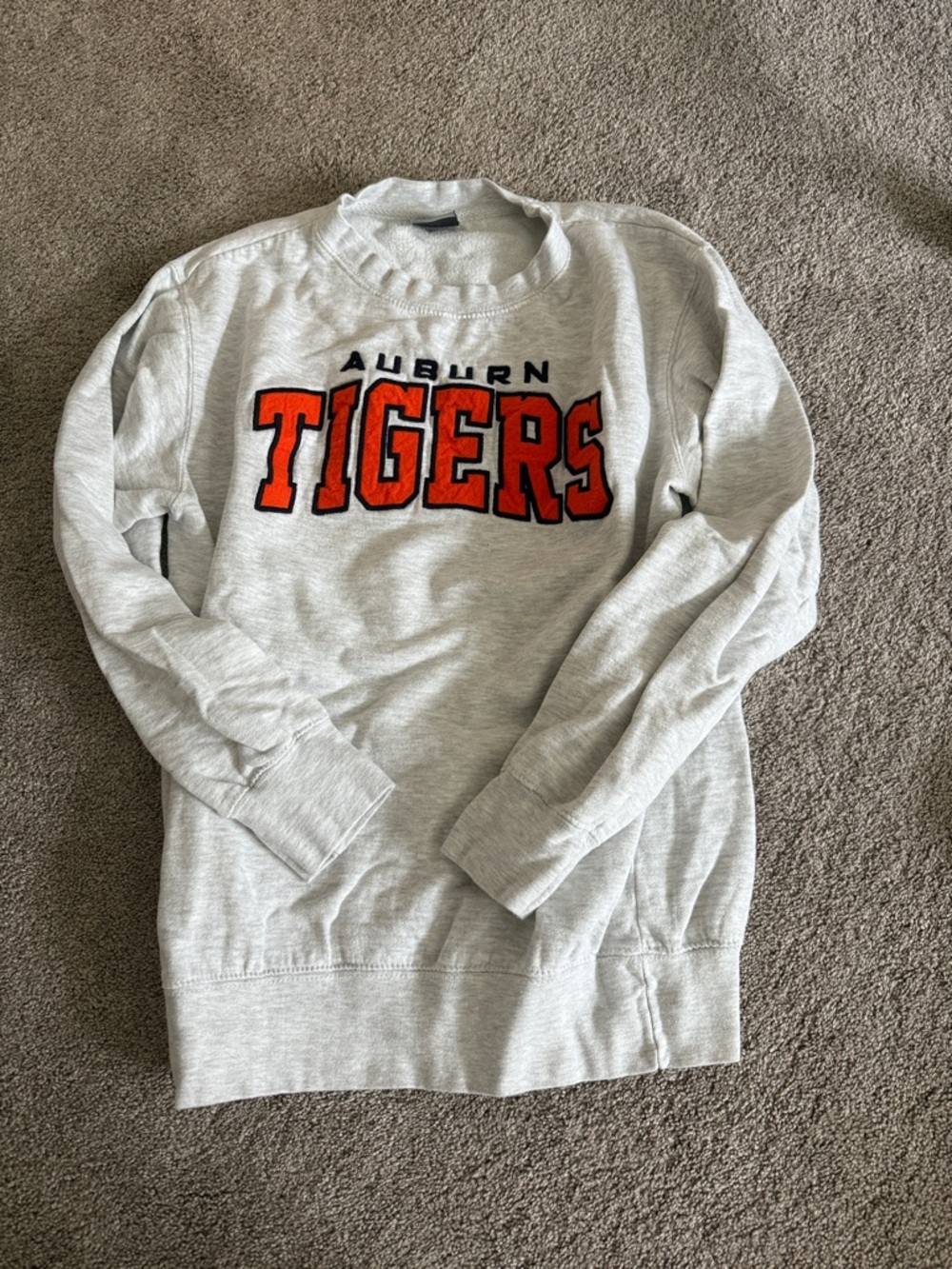 Auburn Tigers Gray Crewneck Sweater